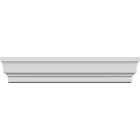 Ekena Millwork 68" Bottom Width x 73 3/4" Top Width x 11 7/8"H x 5/8"P Stockport Crosshead CRH12X68ST